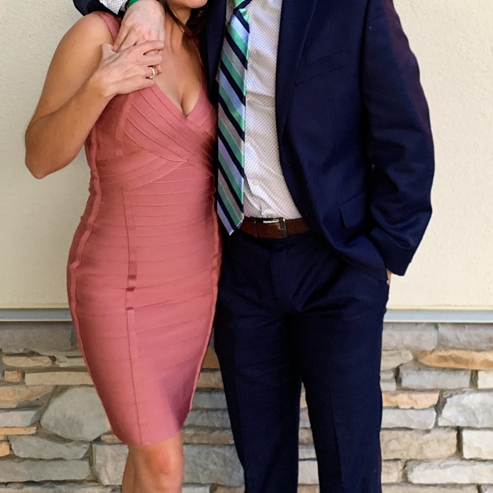 Pink bandage dress